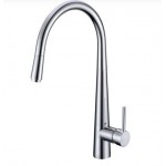 Lucid Chrome Round Pull Out Kitchen Sink Mixer
